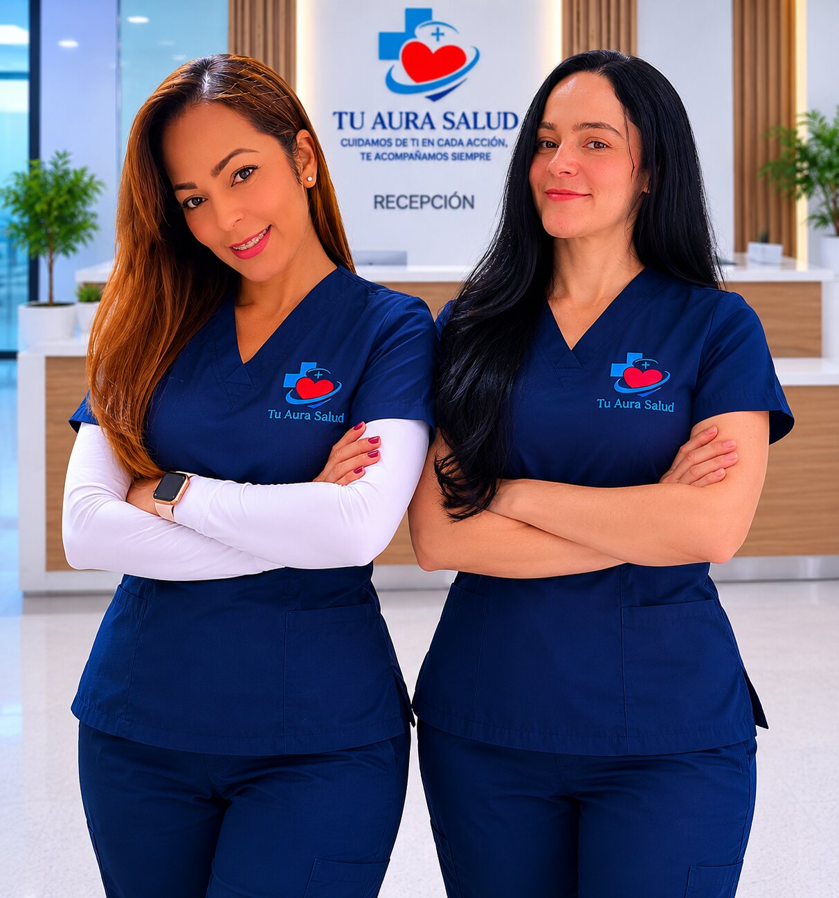 Vanessa Castilla y Giselle Díaz, el equipo de enfermeras de TuAuraSalud